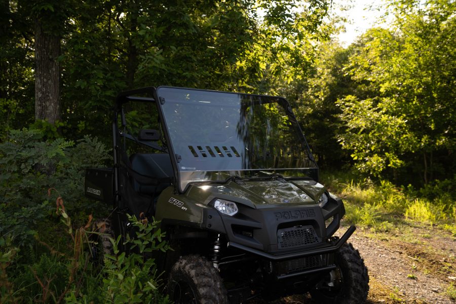 Ranger XP800 & 570 Full-Size Windshield •Fits 2010-2014 XP 800 and Crew •2010-2016 800 6X6 •2016-Up Full Size 570 (round tube) - Image 2