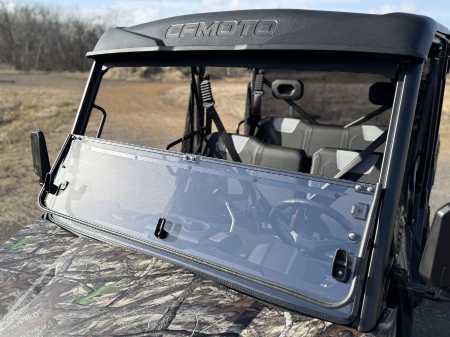 CF Moto UForce 800 XL Fold Down Windshield - Image 2